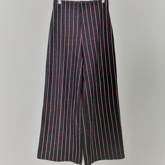 Zara Pants - Zara  High Waist - Wide Legs - Striped Pants